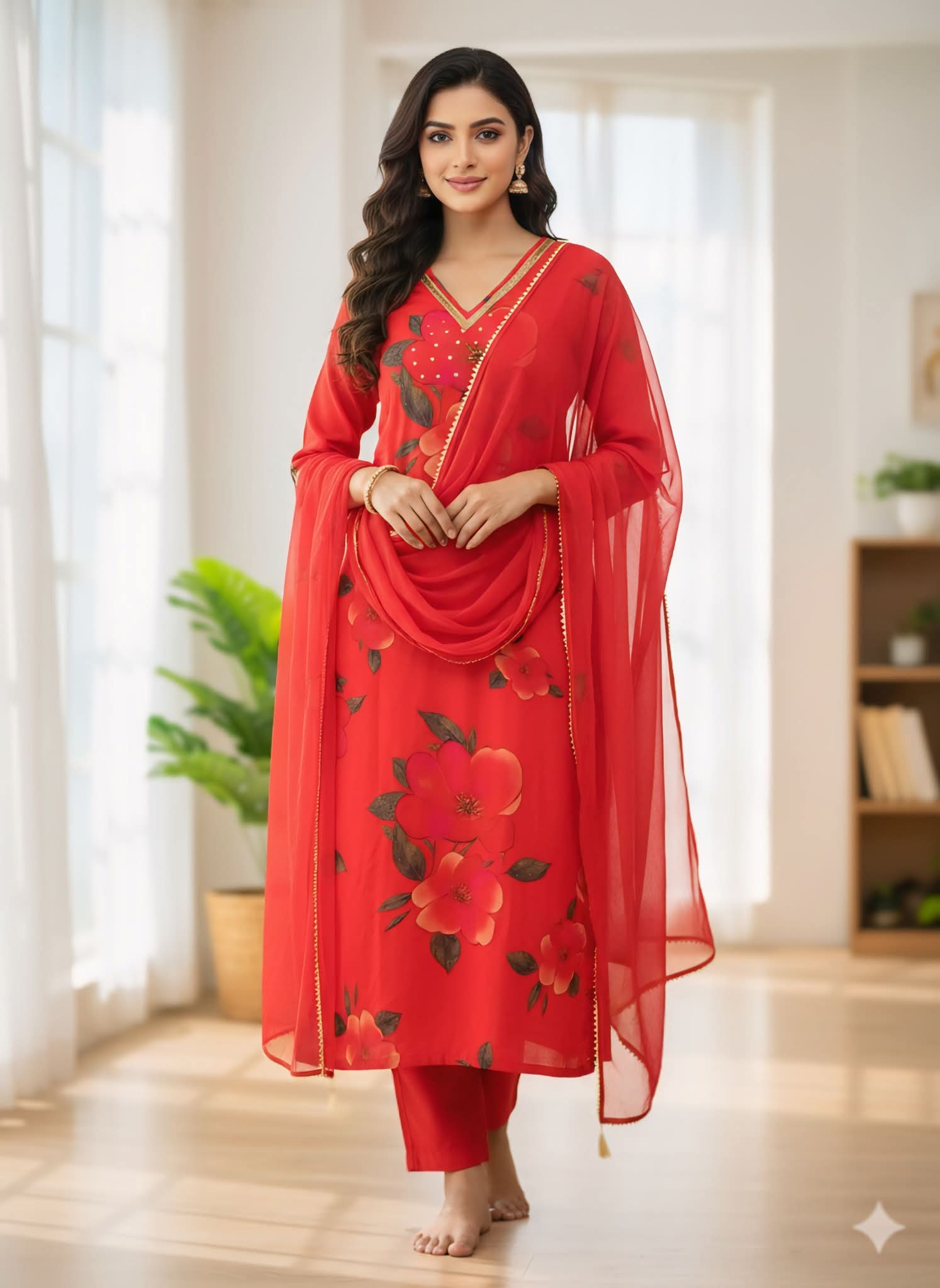 Indian weat less Georgette